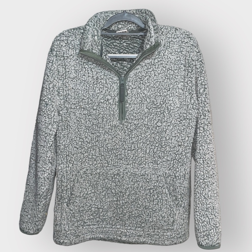 Royal Class Light Green Sherpa Pullover (M)